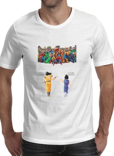 DragonBall x Marvel Combat für Männer T-Shirt