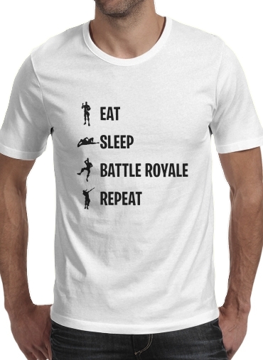 Eat Sleep Battle Royale Repeat für Männer T-Shirt