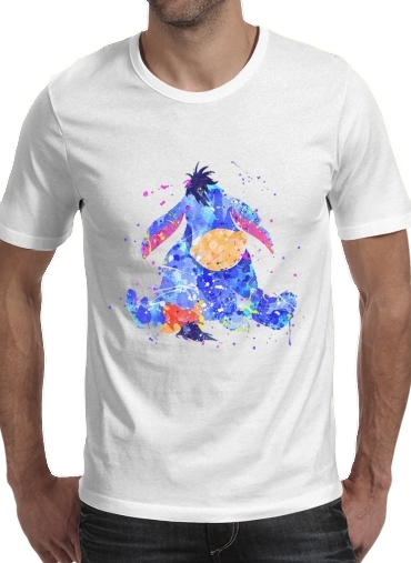 Eyeore Water color style für Männer T-Shirt