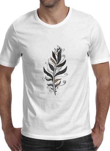 Feather minimalist für Männer T-Shirt