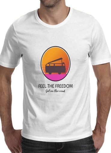 Feel The freedom on the road für Männer T-Shirt
