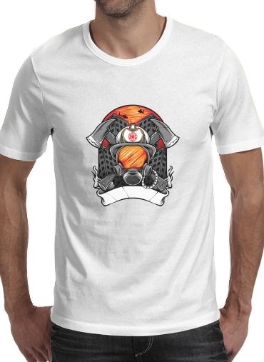 Fire Fighter Custom Text für Männer T-Shirt