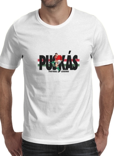 Football Legends: Ferenc Puskás - Hungary für Männer T-Shirt
