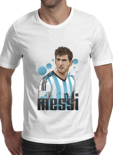 Football Legends: Lionel Messi - Argentina für Männer T-Shirt