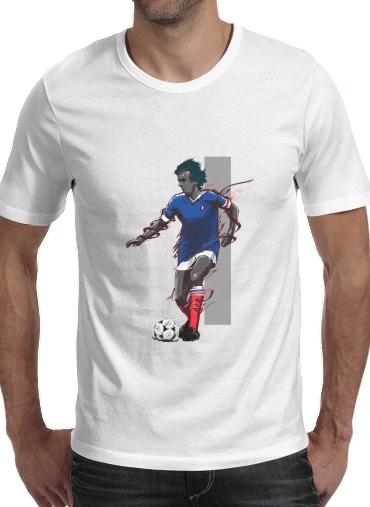 Football Legends: Michel Platini - France für Männer T-Shirt