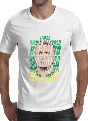 Football Legends: Ronaldo R9 Brasil  für Männer T-Shirt