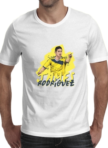 Football Stars: James Rodriguez - Colombia für Männer T-Shirt