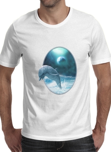 Freedom Of Dolphins für Männer T-Shirt
