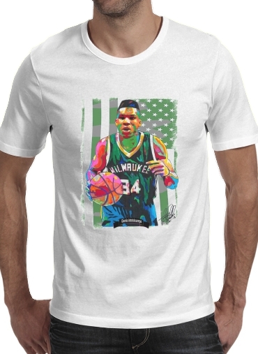Giannis Antetokounmpo grec Freak Bucks basket-ball für Männer T-Shirt