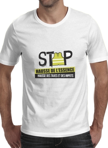 Gilet Jaune Stop aux taxes für Männer T-Shirt