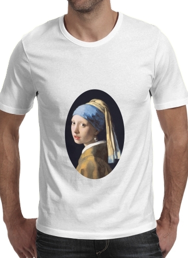 Girl with a Pearl Earring für Männer T-Shirt