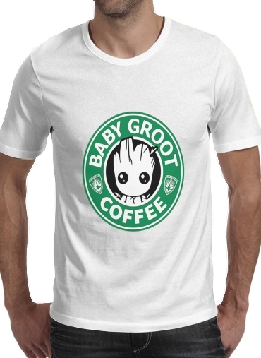 Groot Coffee für Männer T-Shirt