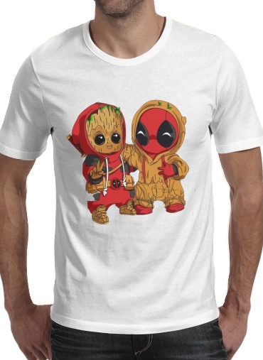 Groot x Deadpool für Männer T-Shirt