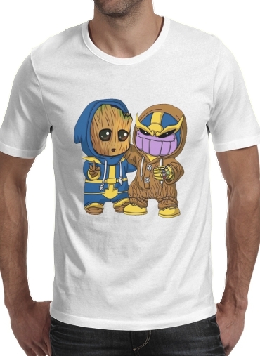 Groot x Thanos für Männer T-Shirt