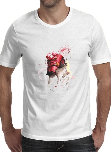 Hellboy Watercolor Art für Männer T-Shirt