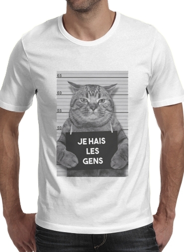 I hate people Cat Jail für Männer T-Shirt