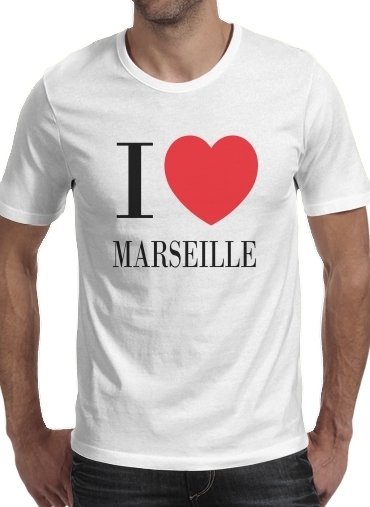 I love Marseille für Männer T-Shirt