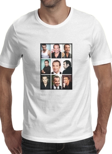 Jean Dujardin collage für Männer T-Shirt