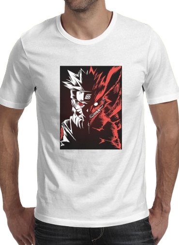 Kyubi x Naruto Angry für Männer T-Shirt