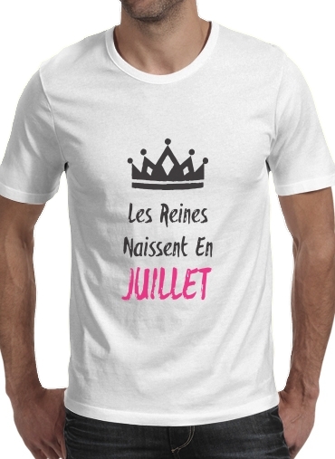 Les reines naissent en Juillet für Männer T-Shirt