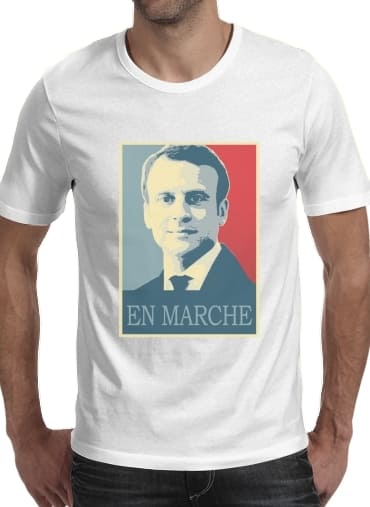 Macron Propaganda En marche la France für Männer T-Shirt