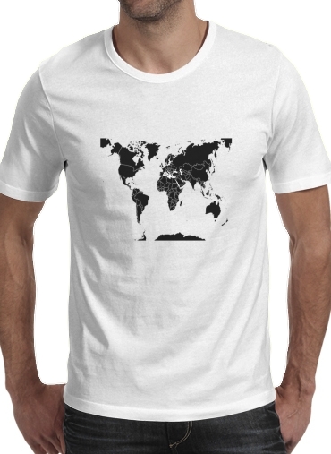 Weltkarte Welt für Männer T-Shirt