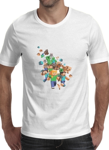 Minecraft Creeper Forest für Männer T-Shirt