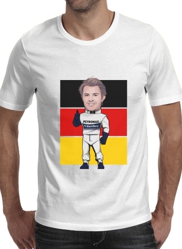 MiniRacers: Nico Rosberg - Mercedes Formula One Team für Männer T-Shirt