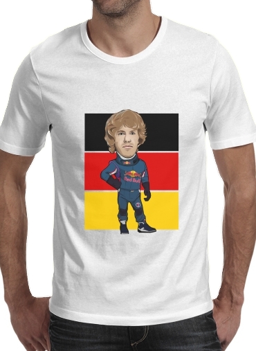 MiniRacers: Sebastian Vettel - Red Bull Racing Team für Männer T-Shirt