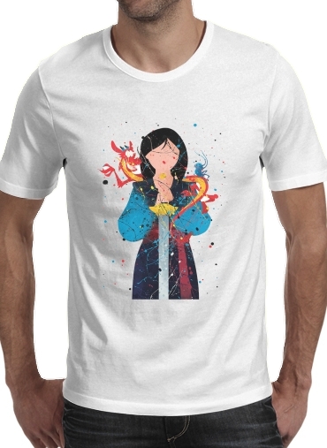 Mulan Princess Watercolor Decor für Männer T-Shirt