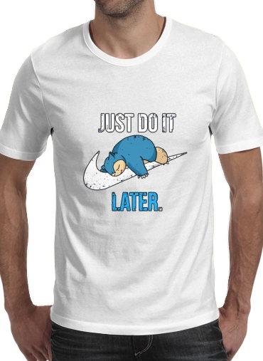 Nike Parody Just do it Late X Ronflex für Männer T-Shirt