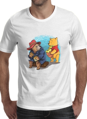 Paddington x Winnie the pooh für Männer T-Shirt