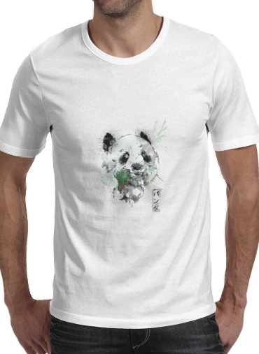 Panda Watercolor für Männer T-Shirt