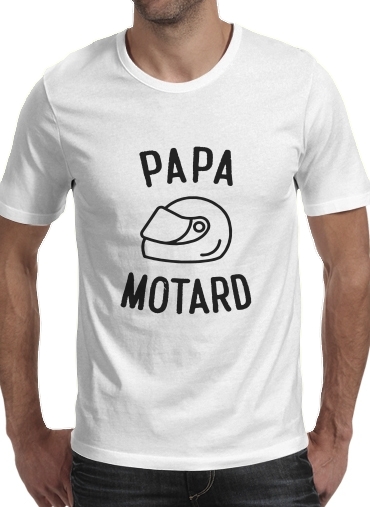 Papa Motard Moto Passion für Männer T-Shirt