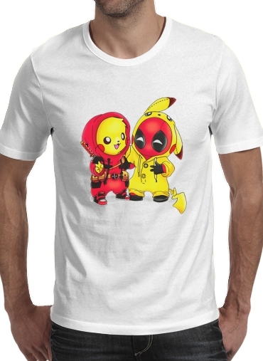 Pikachu x Deadpool für Männer T-Shirt