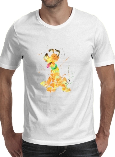 Pluto watercolor art für Männer T-Shirt