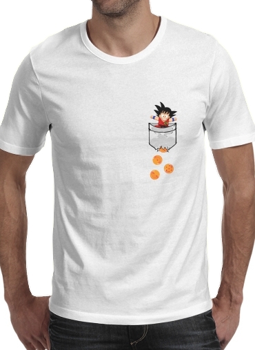 Pocket Collection: Goku Dragon Balls für Männer T-Shirt