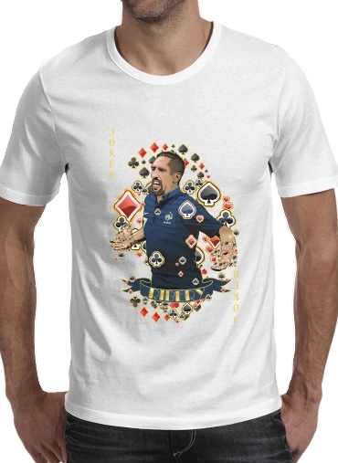 Poker: Franck Ribery as The Joker für Männer T-Shirt