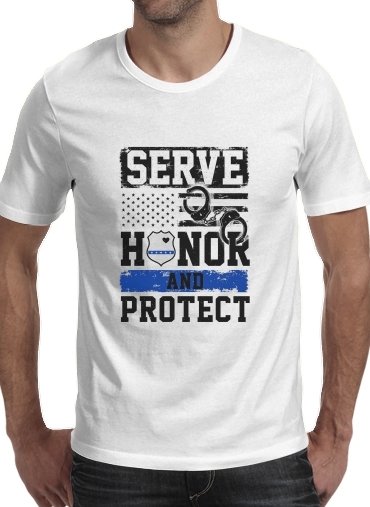 Police Serve Honor Protect für Männer T-Shirt