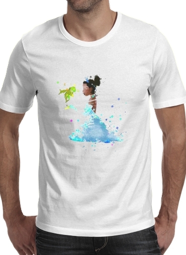 Princess Tiana Watercolor Art für Männer T-Shirt