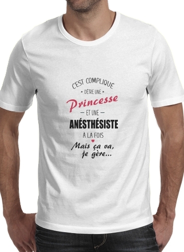 Princesse et anesthesiste für Männer T-Shirt