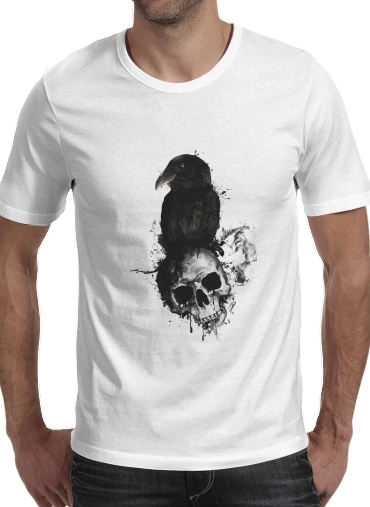 Raven and Skull für Männer T-Shirt