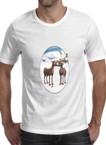 Reindeers Love für Männer T-Shirt