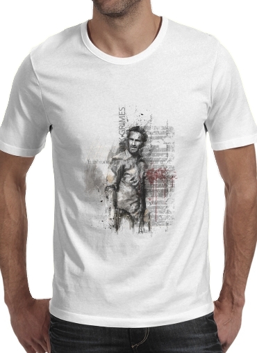 Grunge Rick Grimes Twd für Männer T-Shirt