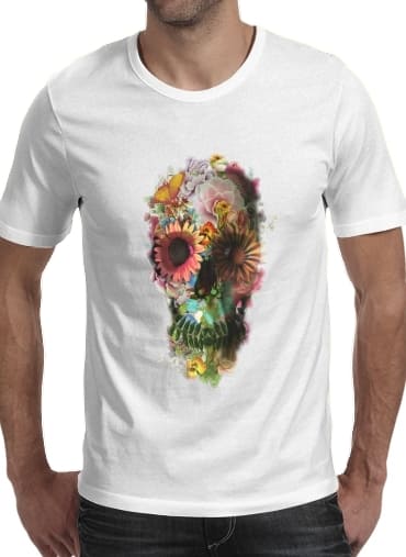 Skull Flowers Gardening für Männer T-Shirt