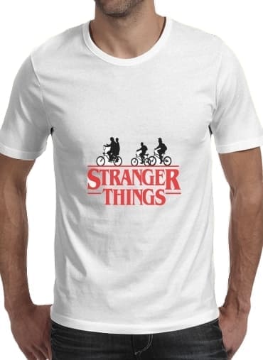 Stranger Things by bike für Männer T-Shirt