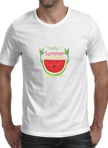 Summer pattern with watermelon für Männer T-Shirt