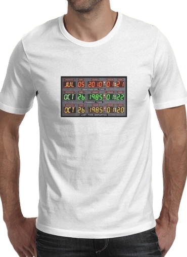 Time Machine Back To The Future für Männer T-Shirt