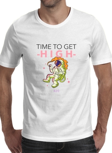 Time to get high WEED für Männer T-Shirt