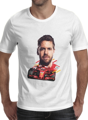 Vettel Formula One Driver für Männer T-Shirt